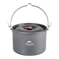 Naturehike Camping Soup Pot Cookware with Lid Large Outdoor Portable Hanging Pot Cooking Set for 1-6 People