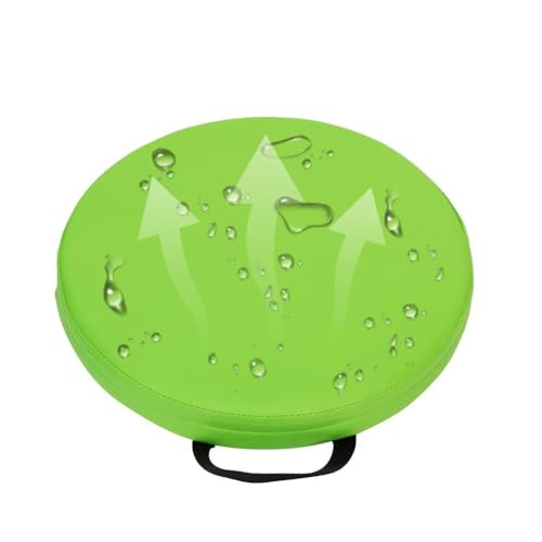 Round Floor Cushions, 2 inchs Thick Round Floor Pillow with Handle, Outdoor Waterproof Leather Seat Cushion, Flexible Seating for Classroom Elementary, Daycare, Preschool, Playroom, 40CM, Green - color: Green, size: 15.75inchs