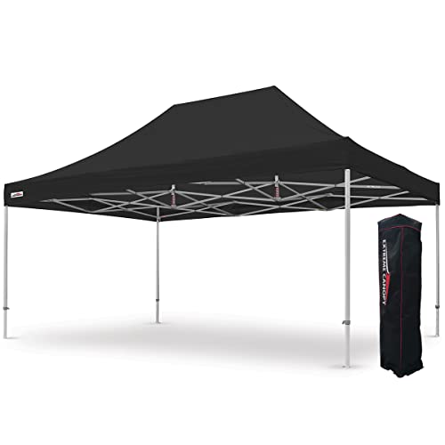 Extreme Canopy Commercial Heavy Duty Aluminum Instant Popup Canopy Tent (Black, 13ft x 20ft) - color: Black, size: 13ft x 20ft