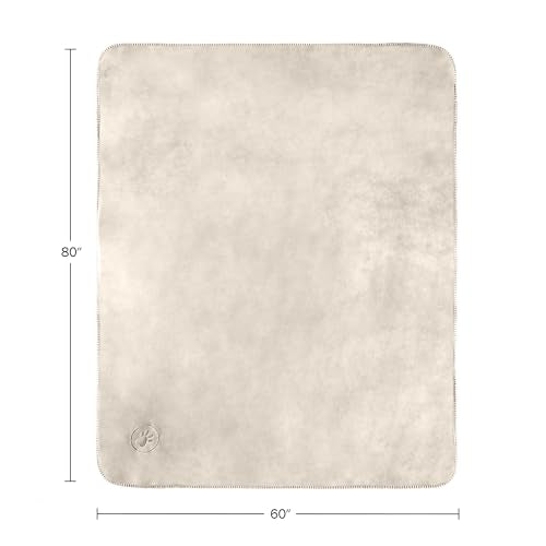 PETMAKER Dog Blanket - 60x80in Reversible Sherpa Blanket - Throw Blankets for Bed, Couch, Crate, or Car - Machine Washable Puppy Essentials (Cream) - color: Cream, size: Large