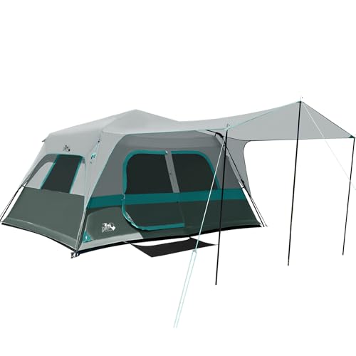 8 Person Instant Cabin Tent, Easy 60 Second Setup Family Tents for Camping, Pop up Camping Tent, Large Waterproof Tents for Outdoor Camping, Spacious Interior, Upgraded Ventilation - color: Green