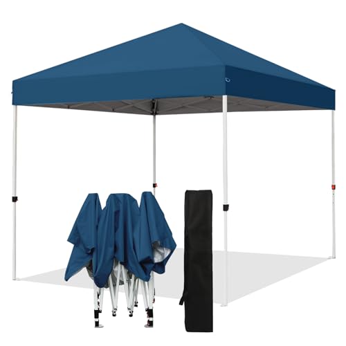 Northroad 8X8 FT Pop Up Canopy, Outdoor Instant Canopy Tent w/Carrying Bag, Portable Gazebo Shelter for Wedding Party,Commercial Event,Patio,Garden,Beach（Lake Blue） - color: Lake Blue, size: 8x8