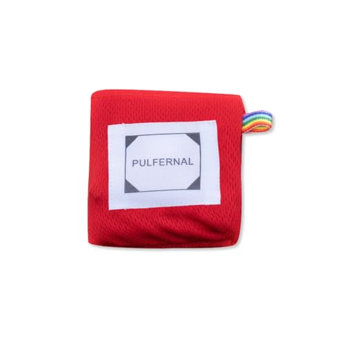 LumiSyne Mini Pocket Picnic Blanket with 4 Fixed Stakes Foldable Portable Picnic Mat Rug Lightweight Waterproof Beach Blanket Multifunctional Thin Ground Sheet for Camping Hiking Travel - color: Red, size: 110 x 145 cm