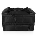 PICNIC TIME Double Decker Casserole Tote, 2-Layer Potluck Casserole Carrier, Insulated Thermal Food Carrier, Insulated Casserole Carrier, (Black) - color: Double Decker - Black