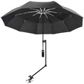 XLINGZA UPF 50+ Beach Umbrella with Adjustable Universal Clamp - style: Auto/XXL