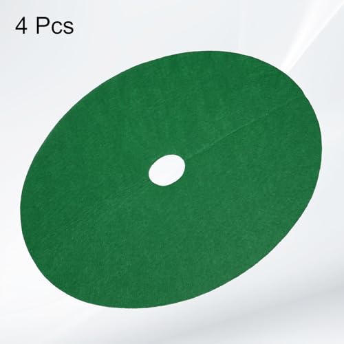 HARFINGTON 4pcs Tree Mulch Ring 12.6 Inch Non-Woven Round Tree Protector Weed Barrier Mat Plant Cover Rings for Weed Grass Control Root Protection, Green - color: Green, size: 12.6