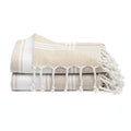 Cotton Turkish Beach Towel with Towels Oversized 36"x72" Pool Absorbent Extra Large Quick Dry Sand Travel Towel (Beige, 2 Pack) - color: Beige, size: 2 Pack
