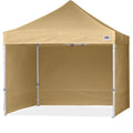 ABCCANOPY Easy Pop Up Canopy Tent with Sidewalls 10x10 Commercial -Series, Beige - color: beige, size: 10X10