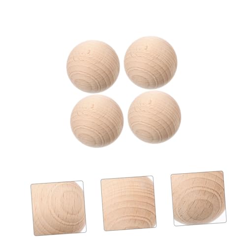 5pcs Unfinished Solid Wood Croquet Balls for Lawn Games Balls for Crafting Painting and Outdoor Fun Backyard and Bocce Activities