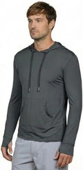 INGEAR Men’s UPF 50+ Sun Hoodie - Lightweight UV Protection Fishing Shirt, Quick-Dry Moisture-Wicking Rash Guard with Pocket - color: Charcoal, size: Small