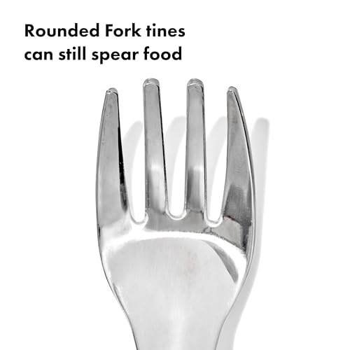 OXO Tot On-The-Go Fork and Spoon Set - Opal - color: Opal
