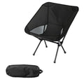 Wind Tour Portable Camping Chair Lightweight Foldable Outdoor Chair for Hiking Camp Backpacking Lawn Beach Fishing Picnic with Carry Bag (Black) - color: Black