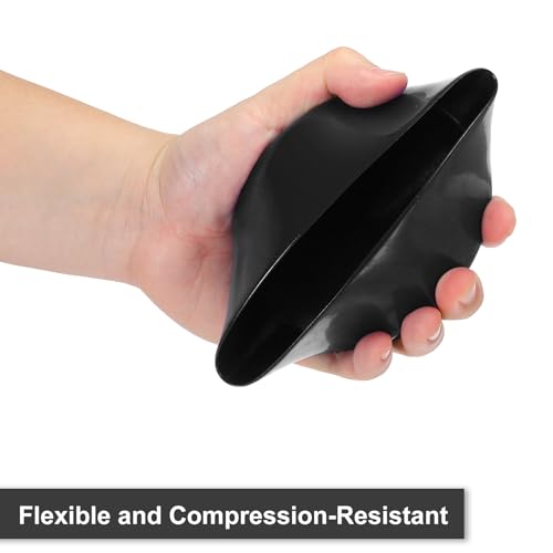 uxcell 120mm (4 3/4") ID Rubber End Caps, Round Vinyl Plug Insert Plastic End Caps for Tubing, Fence, Pipe Post, Furniture, Railing, Black, 80mm Height - color: Black, size: 120mm(4 3/4") x 80mm H