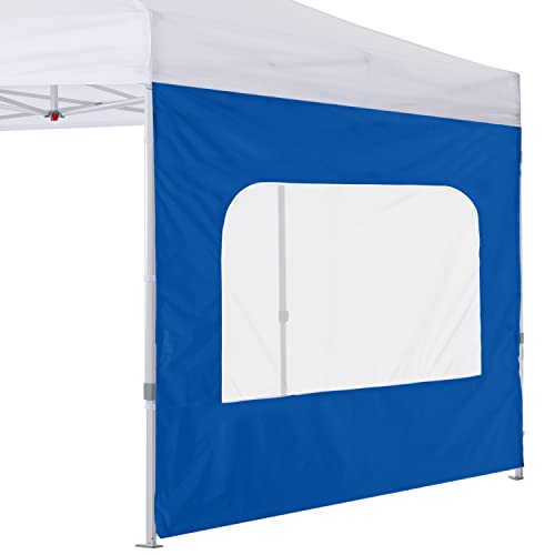 COOSHADE Instant SunWall 8x8 SideWall for Pop up Canopy Tent, 1 Pack Sidewall with Mesh Window Only, Blue - color: Blue, size: 8x8-Net Window
