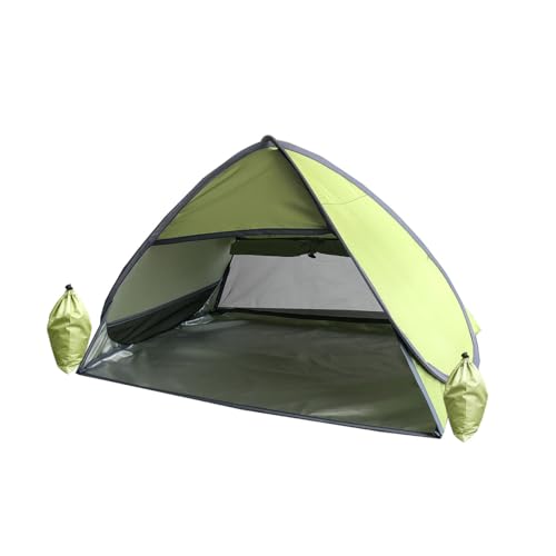 Small Pop Up Beach Tent Portable Head Tent, Pet Shade Canopy with Breathable Meshed Window for Dogs/Cats (Light Green) - color: Light Green
