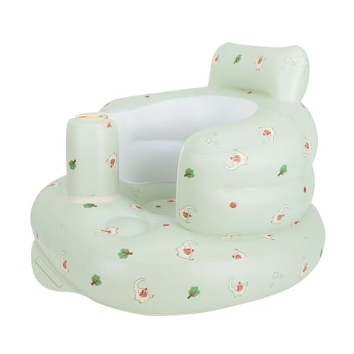 AirSwim Inflatable Baby Seat, Inflatable Baby Chair for Babies 3 Months and Up, Summer Blow Up Chair with Built in Air Pump, Infant Floor Seats for Learning to Sit, Palying, Camping, Elephant - color: Elephant