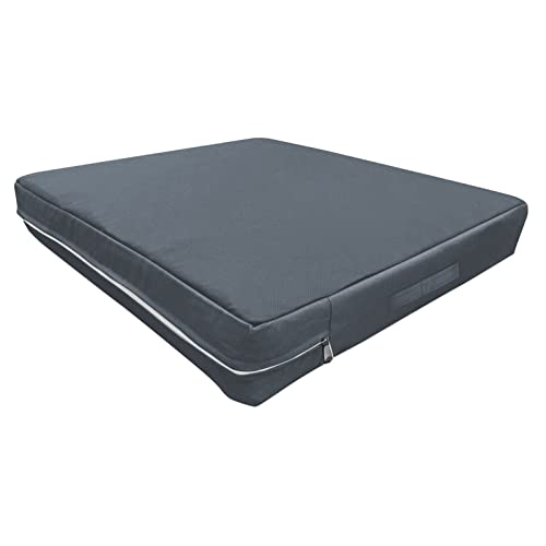 Waterproof Dog Bed Cover for Dogs (53 L x 42 W x 5 H Inches) Washable Removable Orthopedic, Cooling Gel and Memory Foam Pet Bed Protector Cover, 600D Oxford Fabric, Cover Only (Gray) - color: Grey, size: XL(53" L × 42" W × 5" H)