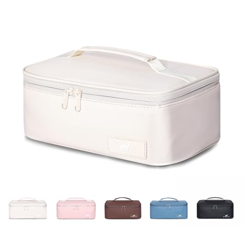 NOL Natural Organic Lifestyle Insulated Lunch Bag for Adults – Compact Cooler Lunch Box with Food-Grade Lining, Waterproof Lunch Bag for Work, Travel | Portable Thermal Meal Tote with Handle, Cream - color: Cream, size: Small (4.5 Liters)