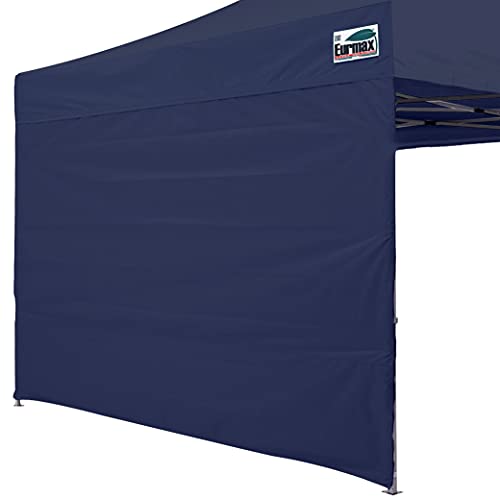 Eurmax USA 10x10 Pop Up Canopy SunWall-UV Protection for Tents,Blocks Sunlight&Wind,Water Resistant Side Wall Only,Easy Hook & Loop Installation,Fit for 10FT Straight Leg Shelters&Gazebo,Navy Blue - color: navy blue, size: 10x10