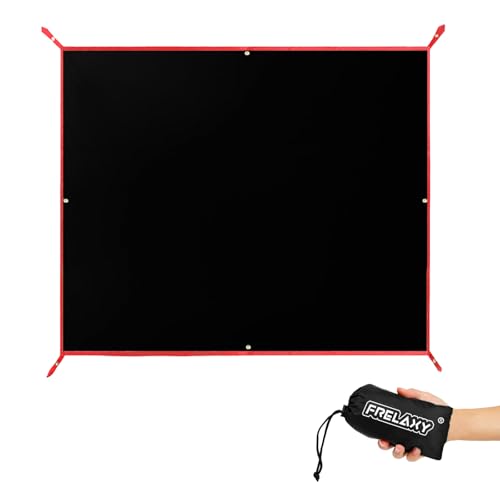 Frelaxy Tent Footprint, Waterproof Camping Tarp, Durable Tent Floor to Elevate Your Camping, Hiking, Backpacking, Hammock, Beach Experience - color: Black, size: 3 Person—80'' x 80''