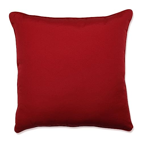 Pillow Perfect Pompeii Solid Indoor/Outdoor Floor Pillow Plush Fill, Weather and Fade Resistant, Floor - 25" x 25", Red, - color: Red Pompeii, size: Floor - 25" x 25"