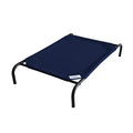 Coolaroo Original Elevated Dog Bed - Breathable Off-The-Ground Pet Bed with Cooling Fabric, Joint Relief & Moisture-Resistant Fabric, 100% Recyclable, Easy Clean, Navy Blue, Large - color: Navy Blue, style: Large Dog Bed