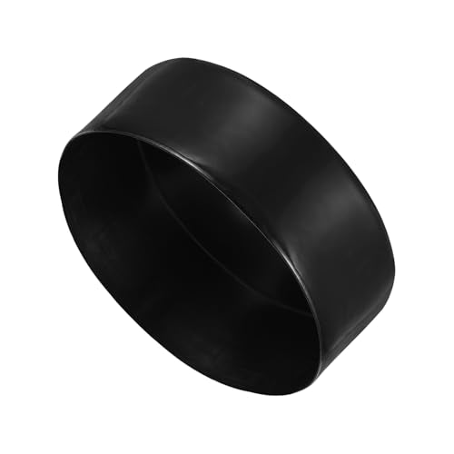 uxcell 150mm(6") Rubber End Caps, Round Vinyl Plug Insert Plastic End Caps for Tubing, Fence, Pipe Post, Furniture, Railing, Black, 50mm Height - color: Black, size: 150mm(6") X 50mm H