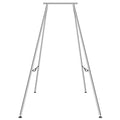 VEVOR Yoga Stand Frame, Max 441-551 lbs Load Swing Stand, Triangular Structure Aerial Rig, Aerial Silk Stands with Yoga Hammock, Standard & Height-Adjustable Version - color: Silver, style: Standard Version