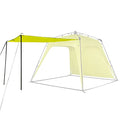 Pop Up Canopy Sun Shelters Shade Tent Camping Canopy 8.2' X 8.2' - Instant Portable Sports Cabana Umbrella, Easy Set-up and Take Down, with Sun Protection and One Shade Wall Included (Awning Green) - color: Green