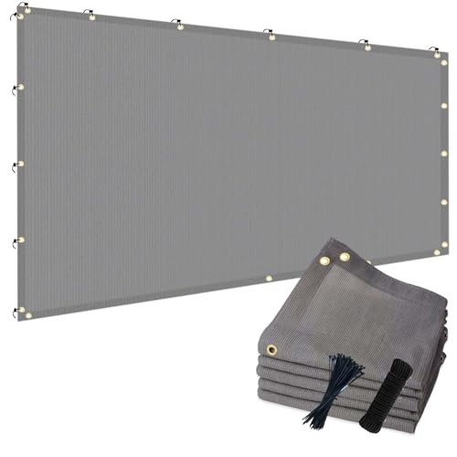 90% 6x20ft Sun Shade Cloth for Outdoor Deck Backyard Patio Garden Pergola Cover Canopy Gray - size: 6x20ft