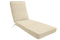 Eddie Bauer Chaise Double Piped 23X75X2.5, Canvas Flax - color: Canvas Flax, size: DOUBLE PIPED, style: 23x75x2.5