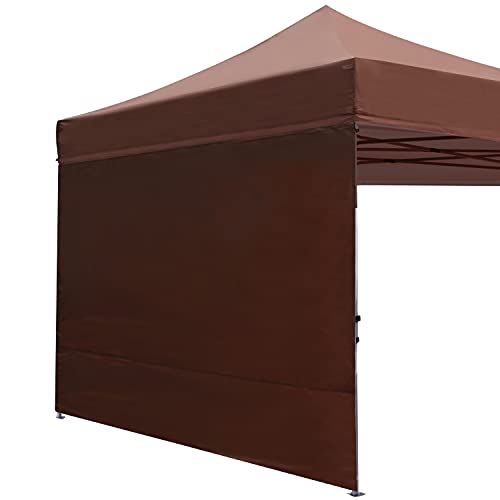 ABCCANOPY Instant Canopy SunWall 10x10 FT, 1 Pack Sidewall Only, No Frame or Top, Brown - color: Brown, size: 10x10