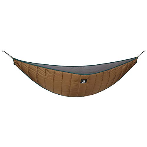 OneTigris Hideout Hammock Underquilt, Lightweight 4 Season Hammock Gear for Camping, Hiking, Backpacking, Travel, Beach, Backyard, Patio, Portable - color: Coyote Brown