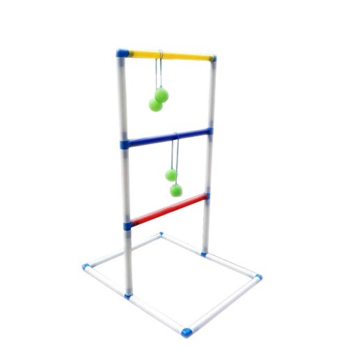 FixtureDisplays® Ladder Toss Game Set with 6 Bolos Backyard Family Kid Games 16856-NPF