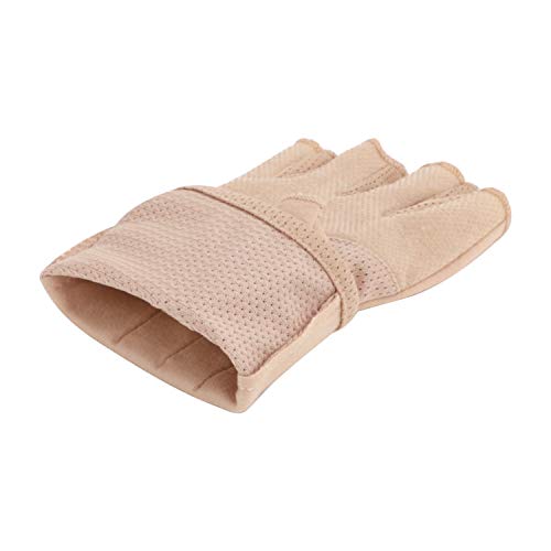 Lightweight Summer Fingerless Gloves Men Women UV Sun Protection Driving Cotton Gloves Nonslip Touchscreen Mittens - color: Khaki 1
