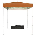 Sunnyglade 6x4 Ft Pop-Up Canopy Tent Outdoor Portable Instant Shelter Folding Canopy with Carry Bag - color: Tan