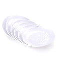6.7-Inch Melamine Dessert Plates (Set of 6) - Unbreakable and Reusable Dinnerware with Ceramic Feel, Stackable and Dishwasher-Safe (White) - color: White