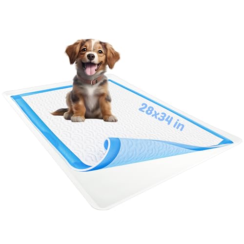 TidyFriend Dog Pee Pad Holder Tray Fits for 28” x 34” Wee Wee Pee Pads - Stable Grip, Raised Edges, Quick-Wipe Silicone Surface Dog Potty Tray Holder for Indoor Flooring Protection (White) - color: White