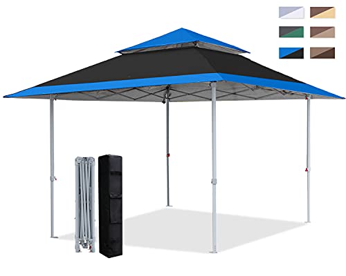 COOSHADE 13x13Ft Pop Up Canopy Tent Instant Folding Shelter 169 Square Feet Large Outdoor Sun Protection Shade(Black) - color: Black1
