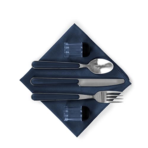 PICNIC TIME Star Wars Mandalorian Grogu Pranzo Lunch Bag, Insulated Lunch Box with Utensil Set, Lunch Cooler Bag, (Navy Blue) - color: Star Wars Mandalorian Grogu Snack Time - Navy Blue