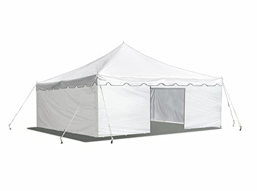 Party Tents Direct 15'x 15' Weekender Canopy Pole Tent with Sidewalls - Easy Up Canopy Tent with 50 Person Capacity - Outdoor Canopies for Parties, Weddings, and Events (White) - color: White, size: 15' x 15'