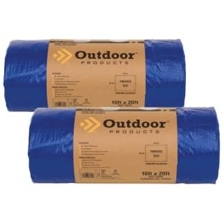 Outdoor Products All-Purpose Plastic Tarp | Waterproof Cover Cover for Home, Outdoor, and Emergency | Multiple Sizes - size: 16 ft x 20 ft