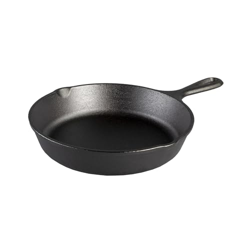 Lodge Seasoned Cast Iron Skillet 9 Inches - PFAS-Free, Non-Toxic Cookware - Use with an Oven, Stove, Grill, or Campfire - Naturally Non-Stick & Oven Safe - size: 9 Inch (1 Count)