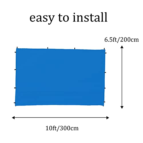 Canopy SunWall, 10x10ft Pop Up Canopy Sidewall for Instant Canopy Tent Gazebos, 1 Pack Sidewall Only Blue - color: Blue