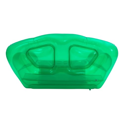 Portable Inflatable Couch with Headboard and Built-in Pump Blow Up Pull Out Couch Folding Inflatable Chair 70.9"×35.4"×37.4" Outdoor Air Sofa for Camping, Backyard, Beach, Party (Green) - color: Green