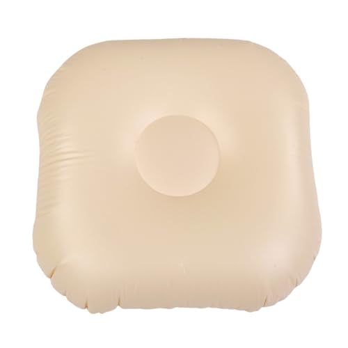 Yoidesu Inflatable Couch with Pump, Easy Setup, Ultralight, Blow up Lounger Chair, Suitable for Hiking, Camping, Beach, Festivals, Lightweight Air Sofa for Relaxing Anywhere (Beige) - color: Beige
