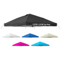 10x10 Canopy Replacement Top Cover with Air Vent, 210D Silver Coated Waterproof Polyester, Pop Up Tent Cover for Straight Leg Canopy Frame, Canopy Top Only - color: Black