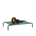 Amazon Basics Cooling Breathable Elevated Dog Bed with Metal Frame for Small Dogs, 36" x 22" x 7.5", Green - color: Green, size: Small