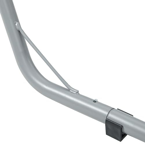 gafete Universal 2 Person Hammock Stand Only, 600 lbs Capacity, Fits 9 to 14ft Hammocks, Adjustable Double Heavy Duty Powder-Coated Steel Stand for Outside, Multi-Use (Gray) - color: Gray