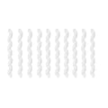 10 Pcs Each 5 Colors Wrap Spiral Bicycle Cable Sleeve Rubber Housing Protector Frame Guard for MTB Bike Shift Brake Line Pipe Anti-Friction Black Red White Green Transparent - color: White